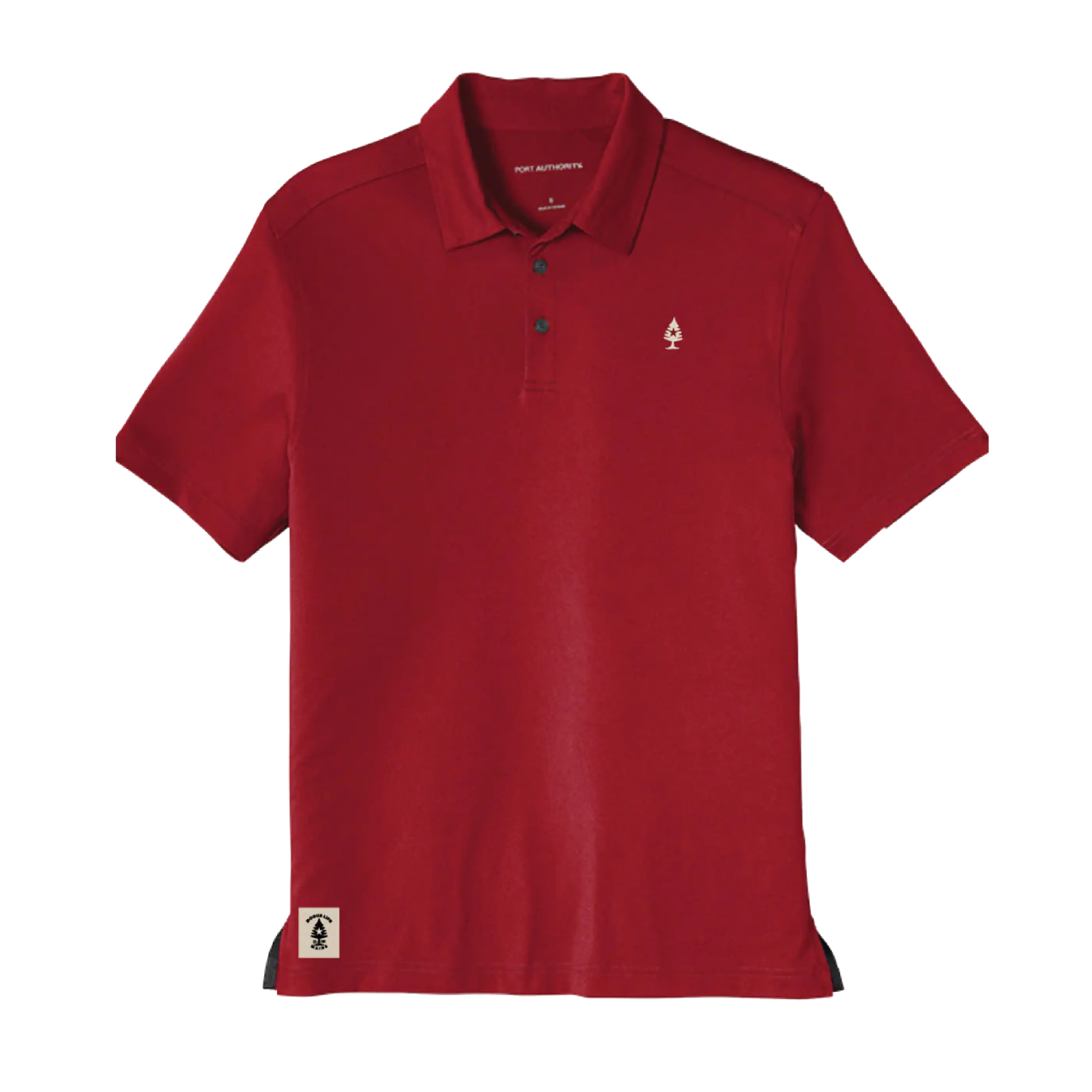 Maine Pride Polo Shirt - Moisture-Wicking Tech & Odor-Resistant (Garnet, Royal Blue)